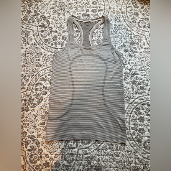 lululemon athletica Tops - Lululemon Size 4 Women’s Striped Racerback Tank Top
